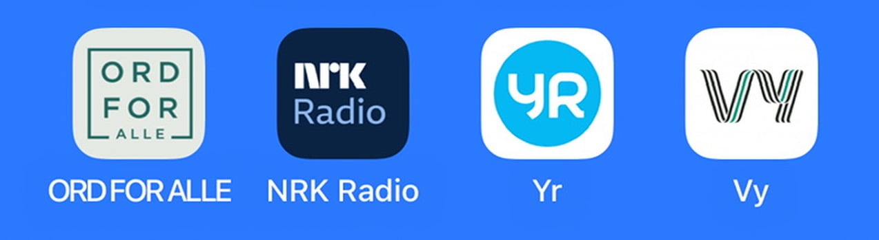 Ord For Alle på iPhones hjemskjerm